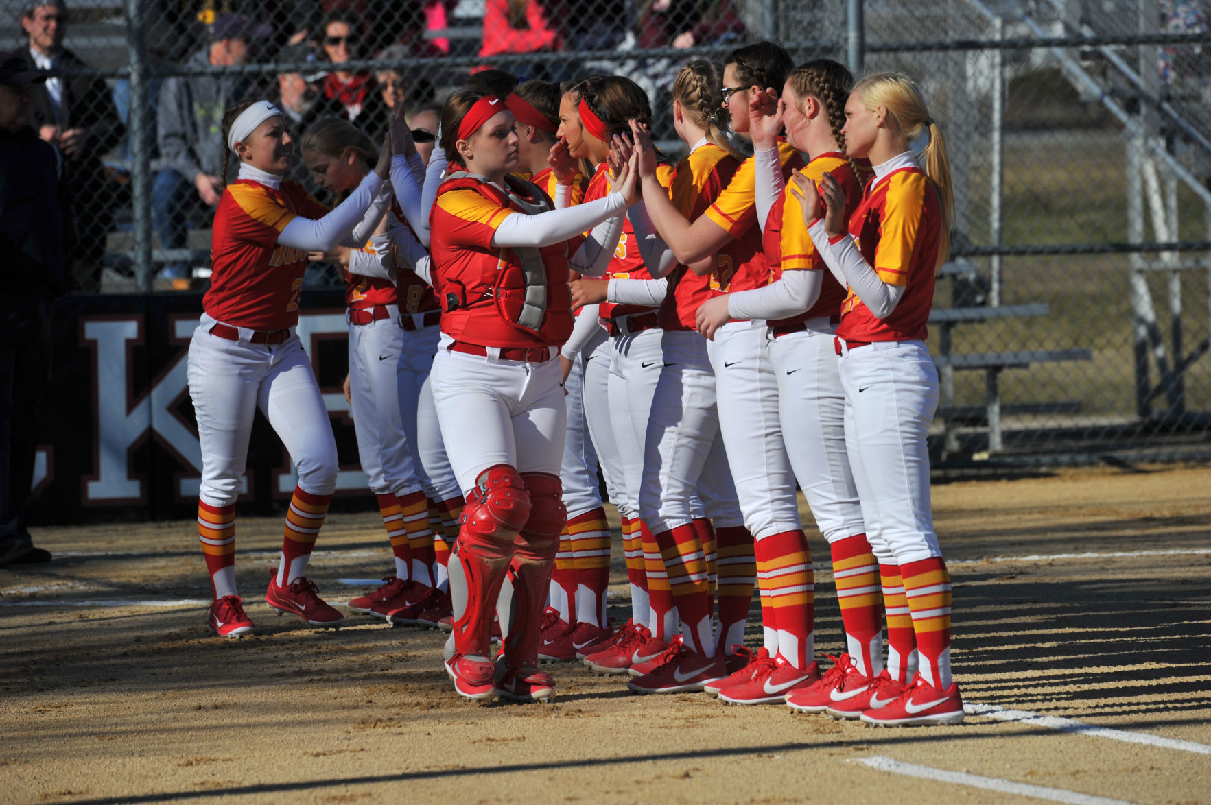 Rock Island at Rockridge softball
